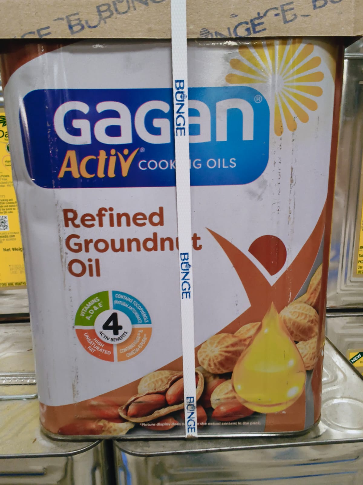 GAGAN GROUNDNUT 13KG TIN